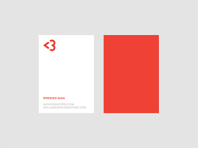 less than card branding business card card heart personal