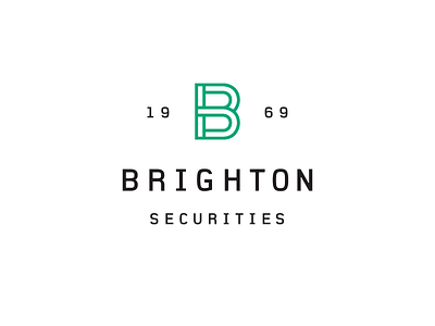 Brighton Full 1969 b brand brighton design identity investments logo mark type