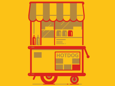NY HotDog dog hot ketchup mustard onions roll sausage