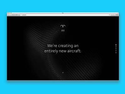 Zee.Aero aircraft aviation blue engineer flight fly one page tech ui ux web zee