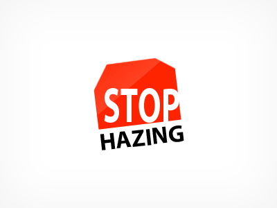 StopHazing.org Logo branding graphic design hazing illustrator logo
