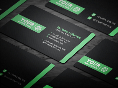 Creative Corporate Business Card 20 business card clean commerce company corporate creative design horizontal modern print ready psd stylish