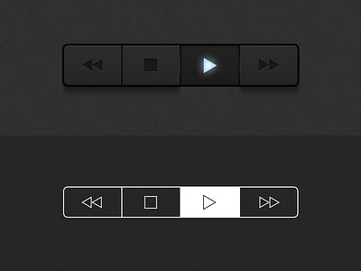 iOS6 vs iOS7 3d buttons chunky flat ios player tits ui