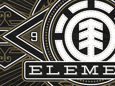 Monarch crest element logo ornate regal royal skateboards