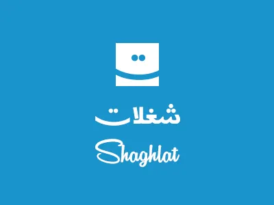 Shaghlat.com Logo arabic logo shaghlat typography