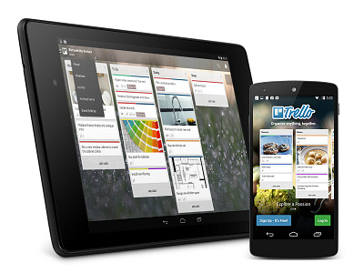 Trello for Android android landscape mobile phone portrait product management tablet to do trello ui ux