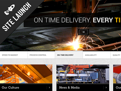 Klein Steel Website Launch design interface launch media steel ui ux web website