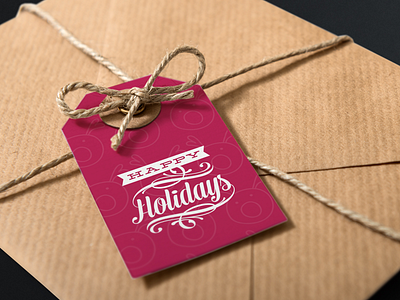 Holiday Gift Tag Mockup christmas holiday holiday gift tag holidays kraft mockup