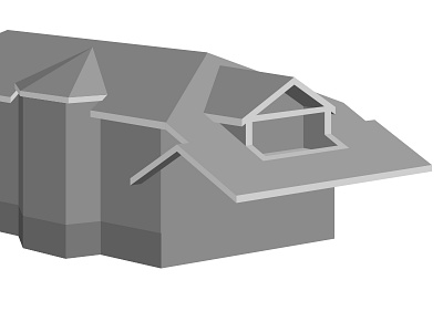 Community House - WIP #1 architecture building craftsman illustration roof vector