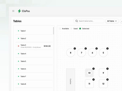 ClaPos – Add Table Flow Animation add table animation cashier dashboard dashboard dashboard restaurant dashboard template drag drop fnb food point of sale pos pos system product design restaurant tables template ui ui kit ui8