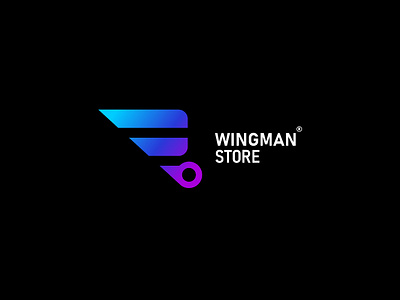 WINGMAN STORE branding design esport logo graphic design illustration logo mascot logo vector wing logo wingman wingman logo