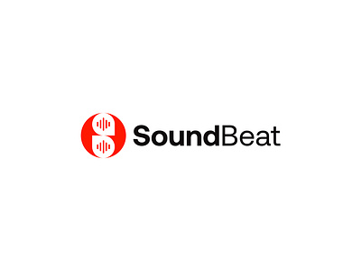 SoundBeat Logo abstract audio player beat brand identity design equalizer logo logo design minimalist logo modern music music logo sound stream