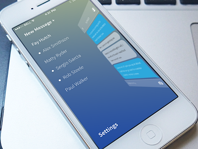 Messages Menu ios menu messages messaging mobile navigation ui ux