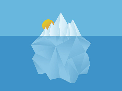 Iceberg graphic ice iceberg illustration