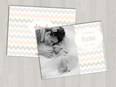 Hello, Baby! - newborn announcement cards, etc. announcement baby card neutral newborn pattern photography