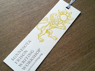 Writing Workshop Bookmark bookmark letterpress print