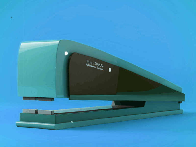 Whale Stapler 3d render stapler whale