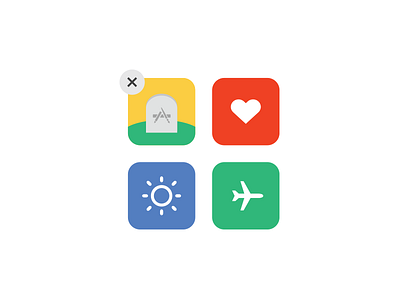 App Delete app delete grave icons