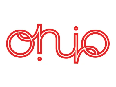 Ohio Ambigram ambigram lettering oh rebound script typography
