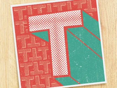 T for texture abc charity creative market help ink letter print project t texture typography vintage