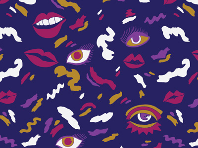 Lush Lips & Shimmery Eyes pattern