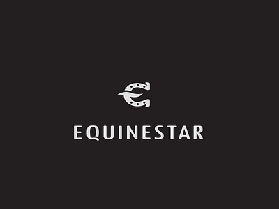 Equinestar animal horse horseshoe logo pony run sport star