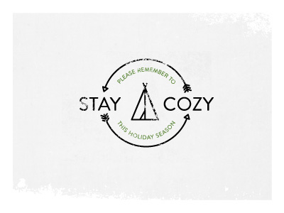 Grizzly Christmas Signature Dribbble arrows camping christmas letterpress lockup teepee type