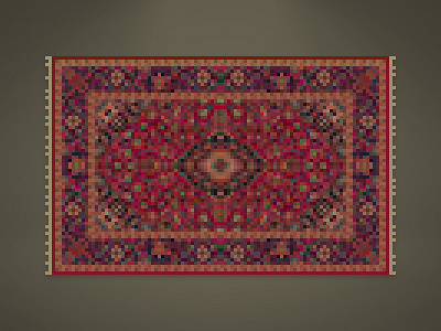 Big Lebowski Pixel Rug lebowski movie pixel rug