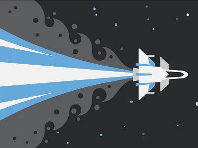 Media Temple Illustration 2 dan kuhlken dkng media temple nathan goldman space spaceship stars vector