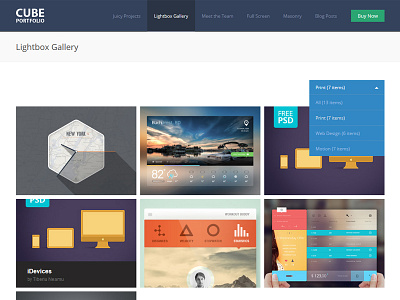 Cube Portfolio gallery plugin portfolio