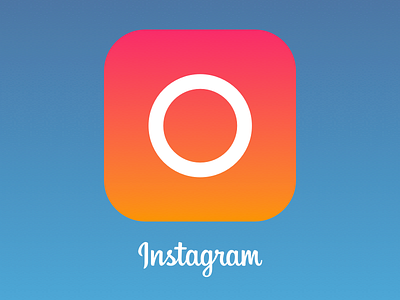 New Instagram Icon? app apple camera concept flat icon instagram ios7 logo redesign round sketchapp