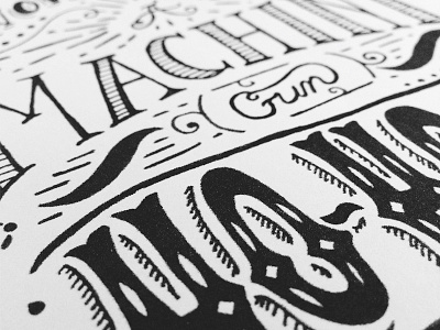 Holly Day Cards - Part Deux / Machine Gun Sketch cards die hard hand lettering holiday quote screenprint typography
