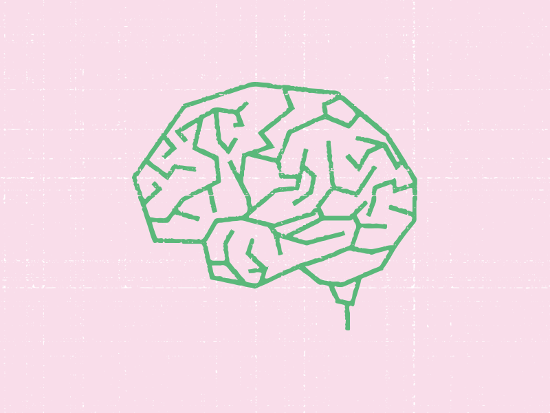 Mind Blown goofy grunge illustration line texture