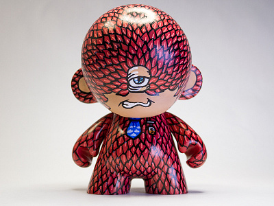 Yeticlops Custom Munny character cloud cyclops eye eyeball kidrobot munny oil pen yeti