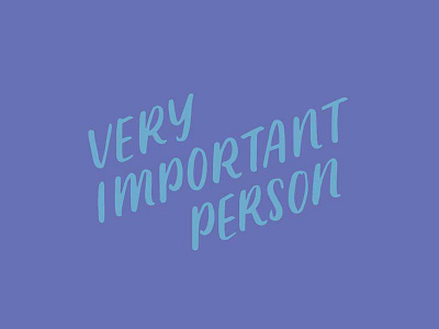 very person hand lettering lettering