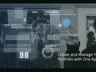 Touch UI mock (rejected concept) future hologram illustration touch touch screen ui vector