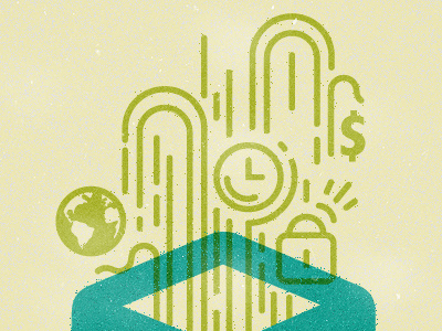 Locked Down design graphic icon illustration marc mcmillen minimal texture