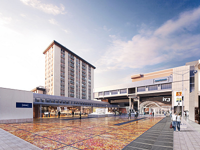 Candiani Cineplex Exterior 3d architecture design max rendering studio visualisation vray