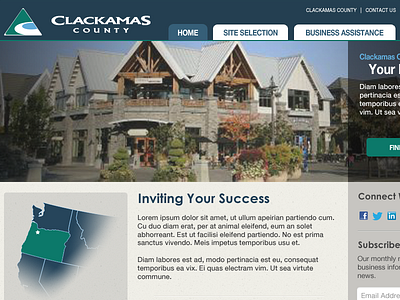 Government Department Website blue county government municipal teal