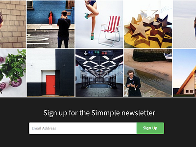Sign Up for Photographer Newsletter app app store cam camera iphone newsletter photo simmple simmplecam simple
