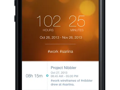 Duraation Overview #2 duration flat hours ios iphone list number overview tag