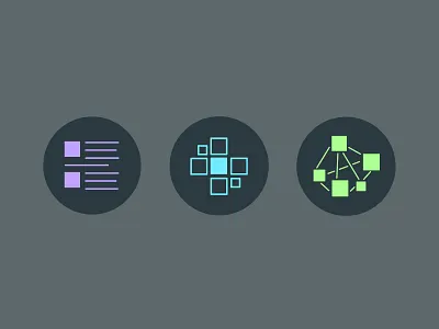 Clojure Icons blue clojure green icons illustrations purple vector