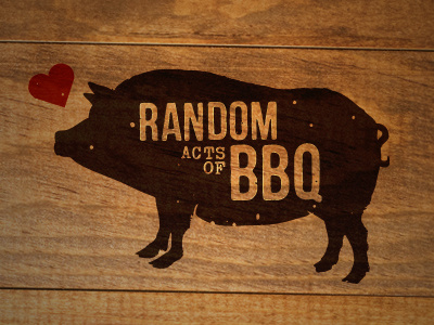 BBQ Philanthropy acts bbq heart logo love pig pork wood