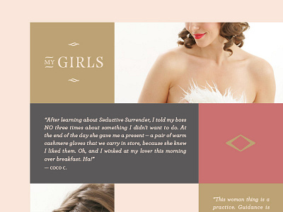 Testimonials Page grid web design