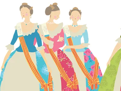 Valencia calendar illustration valencia