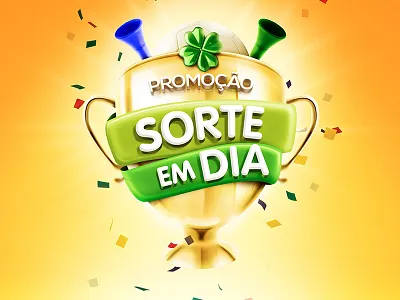 Sorte em Dia badge ball cup football label logo soccer trophy