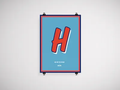 Héloïse poster h poster print street typography