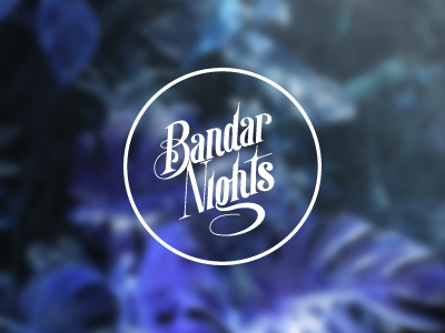 Bandar Nights Logo logo retro