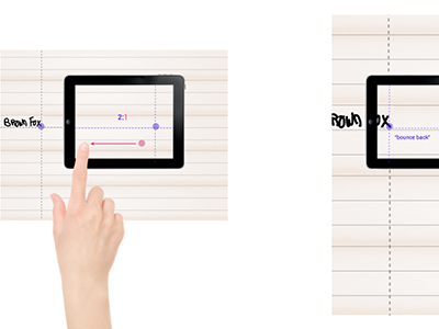 Zoom & Bounce Back Concept interaction ios penultimate user interface