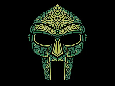 Venomous Villain Design design doom gladiator hand drawn hip hop illustration mask mfdoom rap vector villain